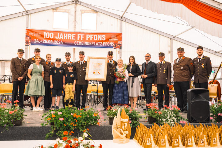 Nachgereicht: 100 Jahre Feuerwehr Pfons